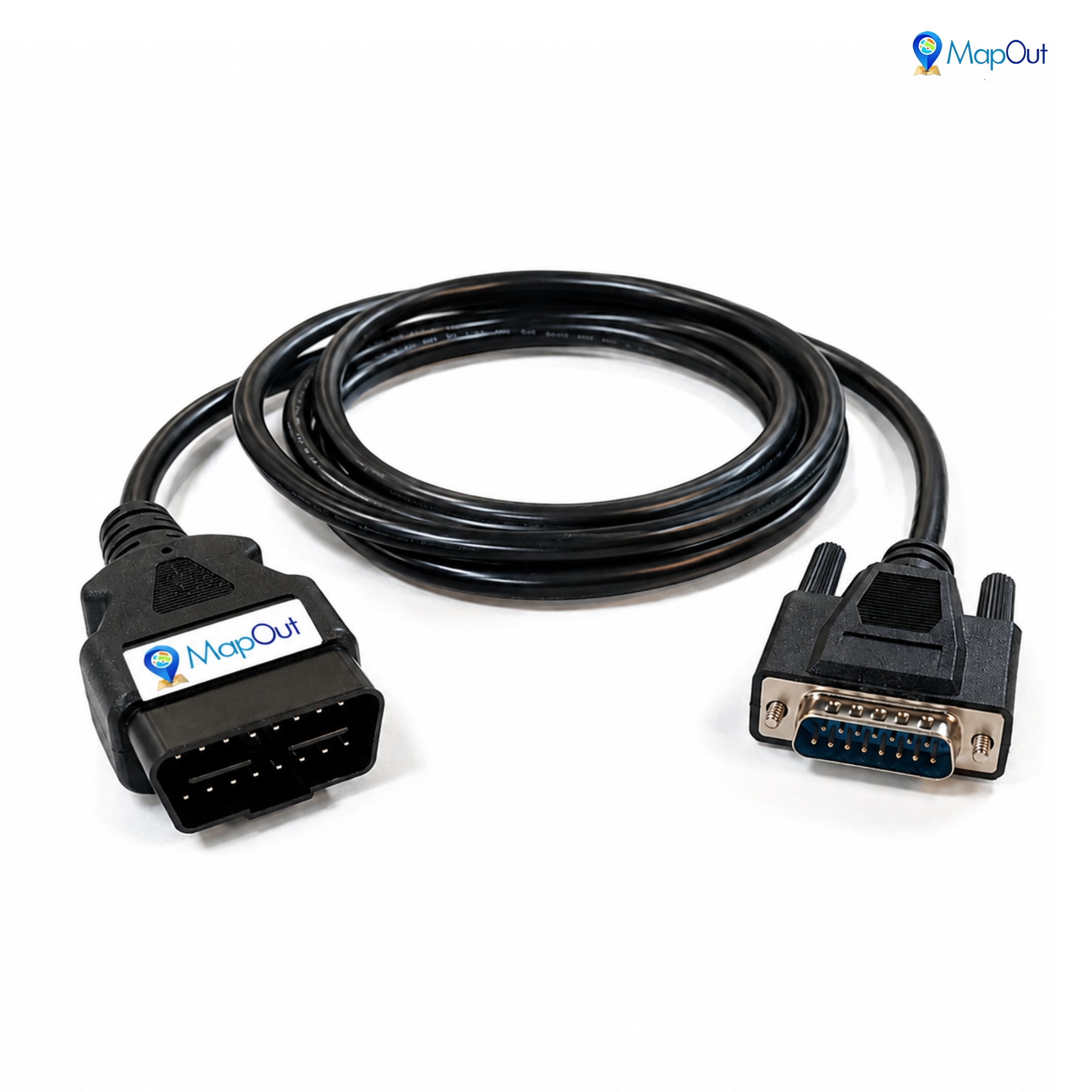 SMPL027 Tata Motors V Connect Plus / Garuda-ll OBD-II 16 Pin Male to DB-15 Male Diagnostic Both Side Moulded Cable for Passenger Cars and Small Commercial Vehicles - Image 5