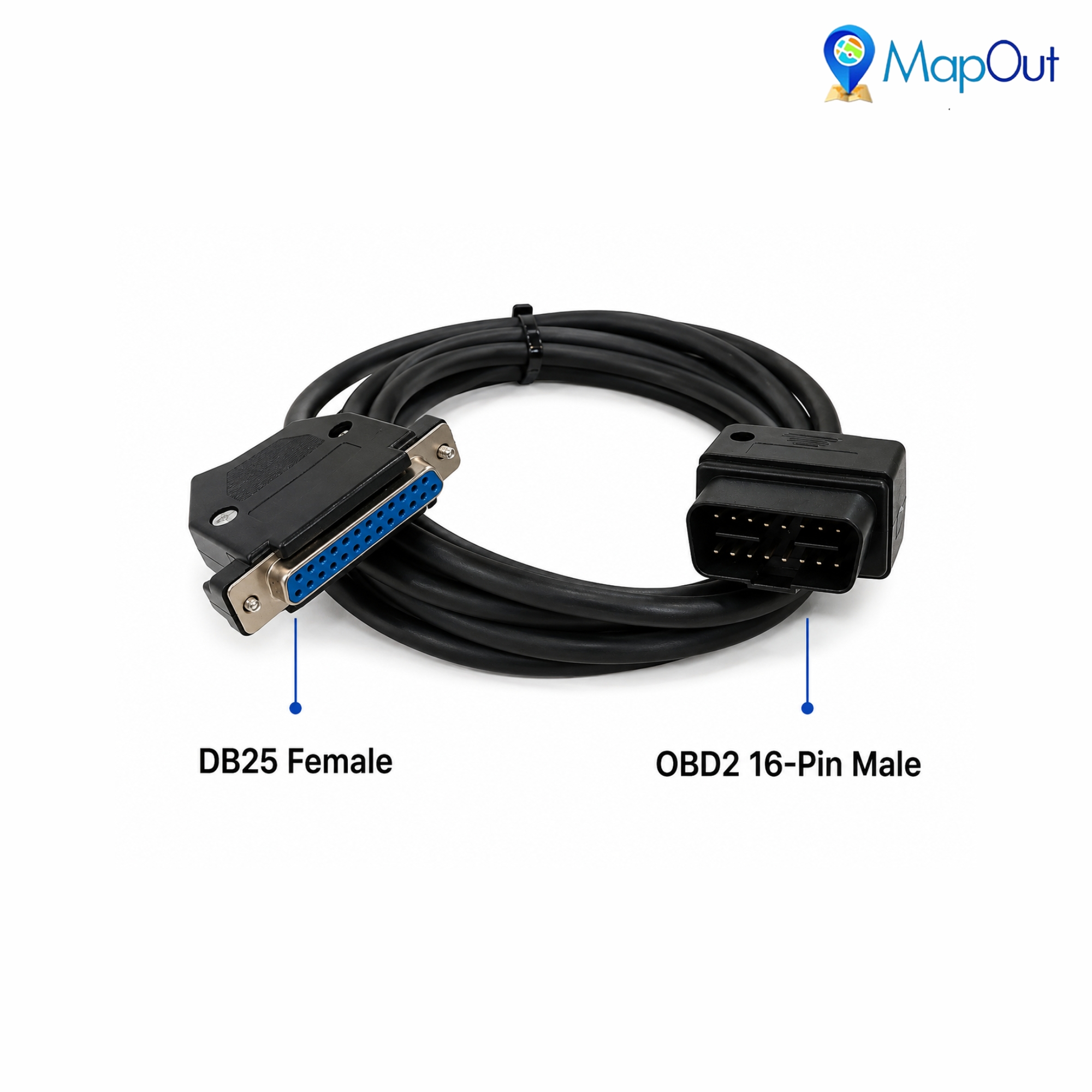 SMPL003 Ashok Leyland OBD-ll 16 Pin Male to DB-25 Female BS4 (VDO) Flashtool Diagnostic Cable for Trucks & Buses - Image 7