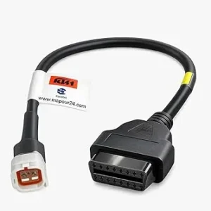 SMPL107 OBD-ll 16 Pin Female KTM, Bajaj, TVS BS6/BS7 Bike Scanning Cable for OBD-ll Scanner V519, V311, V317