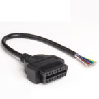 SMPL210 OBD-ll 16 Pin Female Moulded Connector with 16 Core Open End Wire