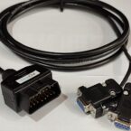 Splitter Obd diagnostic Cable, OBD-DB9-DB9,OBD2 Extension cable