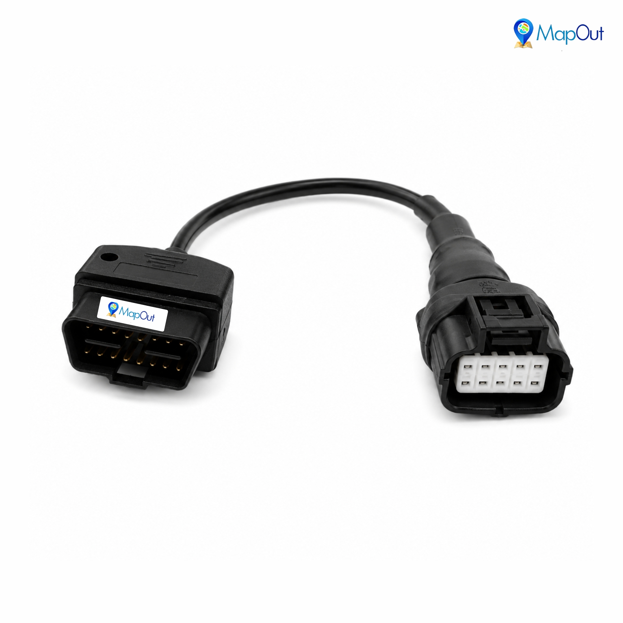 SMPL005 Ashok Leyland OBD-ll 16 Pin Male to ECO 10 Pin Female BS6 Diagnostic Cable for Connect all Device - Image 4