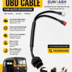 SMPL116 OBD-ll 16 Pin Female Moulded Connector with 2 Couplers (Red- 6 Pin & White – 4 Pin) Authorised Scanning Cable for all Bajaj Autos Compatible With OBD-ll V519, V311, V317 & Blue ELM327 Scanner