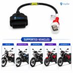 SMPL105 OBD-ll 16 Pin Female to 5 Pin Male Coupler for Hero & Hero Xpulse BS6/BS7 Bike Scanning Cable Compatible with OBD-ll V519, V311, V317 and Blue ELM327 Scanner