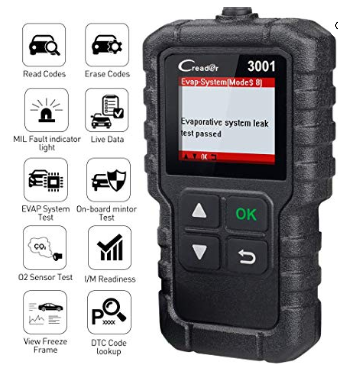 Obdprog MT100 OBD2 Scanner - Car Engine Fault Code Reader With LCD Display & CAN EOBD Interface