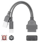 SMPL113 OBD-ll 16 Pin Female to 3 Pin & 4 Pin (2 in 1) Male Yamaha Bike Scanning Cable for OBD-ll Scanner V519, V311, V317