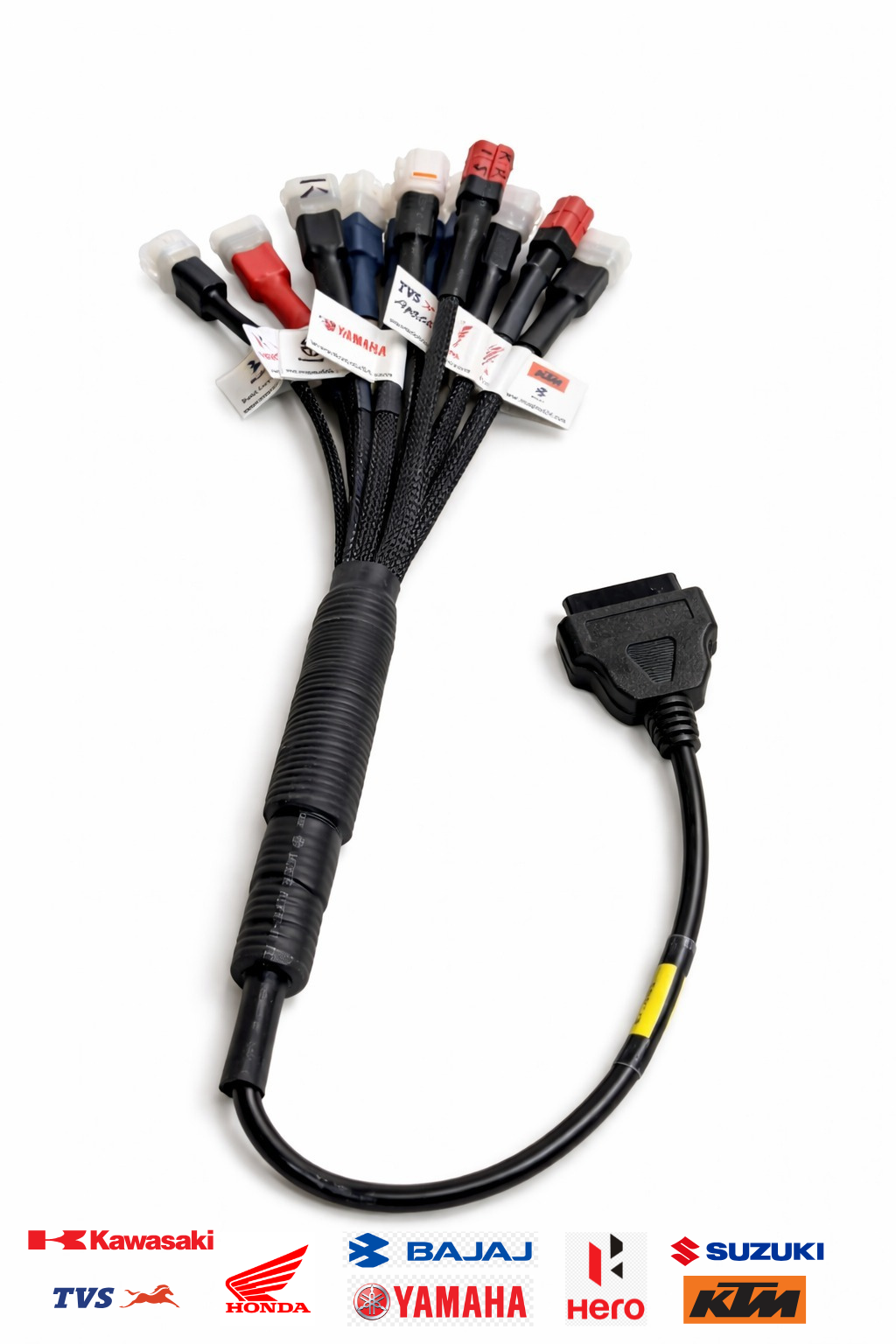 SMPL101 Multi Coupler 11 in 1 OBD-ll Base for BS6 / BS7 Scanning Cable for all Two Wheelar Bikes & Scooties | Compatible With OBD-ll V519, V311 and V317 Scanners - Image 4