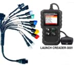 Launch 3001 OBD Scanner For Bike BS6 Universal All Bike Cable Heavy Duty Molded Wire Unbreakable Wire With Launch OBD2 Scanner