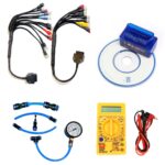 Mapout24 Premium 18 Coplar Bike Scanning Cable for BS6-BS7 Includes ELM 327 OBD2 Scanner Digital Multimeter and The Fuel Pressure Gauge SMPL193