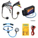 Mapout24 18Coplar BS6-BS7 Bike OBD-II Scanning Cable with ELM327 V2.1 Scanner Code Readers with Digital Multimeter and The Fuel Pressure Gauge SMPL192