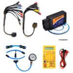 Mapout24 18Coplar BS6-BS7 Bike OBD-II Scanning Cable with ELM327 V2.1 Scanner Code Readers with Digital Multimeter and The Fuel Pressure Gauge SMPL192