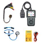 Mapout24 Premium 7- Coplar Bike Scanning Cable for BS6-BS7 RE JAWA – Includes V311 OBD-II Fastest Connectivity with DMM and The Fuel Pressure Gauge SMPL196