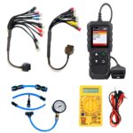 MAPOUT Mapout24 BS6-BS7 Bike Scanning Cable 18 Coplar universal cable with fast connectivity work with Launch creader 3001 With Digital Multimeter and the fuel pressure Gauge SMPL188