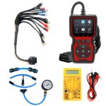 Mapout24 V519 OBD-II BS6 BS7 Bike Scanner Fastest Connectivity with Scanning Cable Fast Connectivity Best Display Quality with Digital Multimeter and The Fuel Pressure Gauge SMPL129