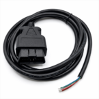 SMPL206 Ultra OBD-ll 16 Pin Male Moulded Connector with 8 Core Open End Wire