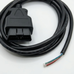 Ultra male connector 8 core cable open end wire 2 Meter Black SMPL206