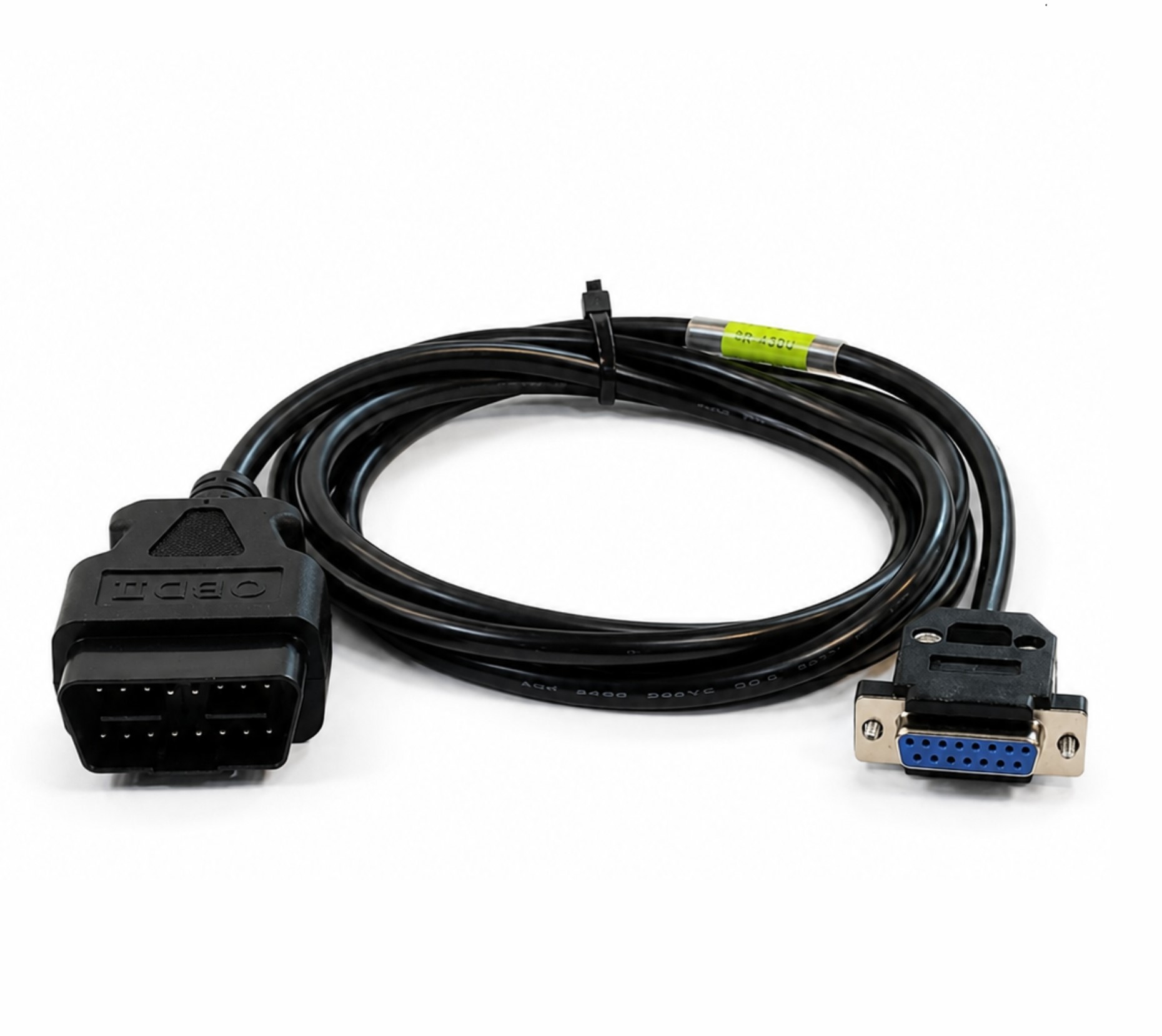 SMPL002 Ashok Leyland OBD-ll 16 Pin Male to DB-15 Female BS4 Scantool Diagnostic Moulded Cable for Trucks & Buses