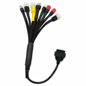 Smpl102 Multi Coupler 8 In 1 Obd-ll Base For Bs6 Bs7 Scanning Cable For All Royal Enfield, Jawa And Yezdi Compatible With Obd-ll V519, V311 And V317 Scanners