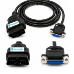 SMPL002 Ashok Leyland OBD-ll Male to DB-15 Female BS-4 Scantool Moulded Cable