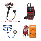 SMPL129 V519 OBD-ll Scanner, 11 in 1 BS6/BS7 Bike Scanning Cable, DMM, FPG