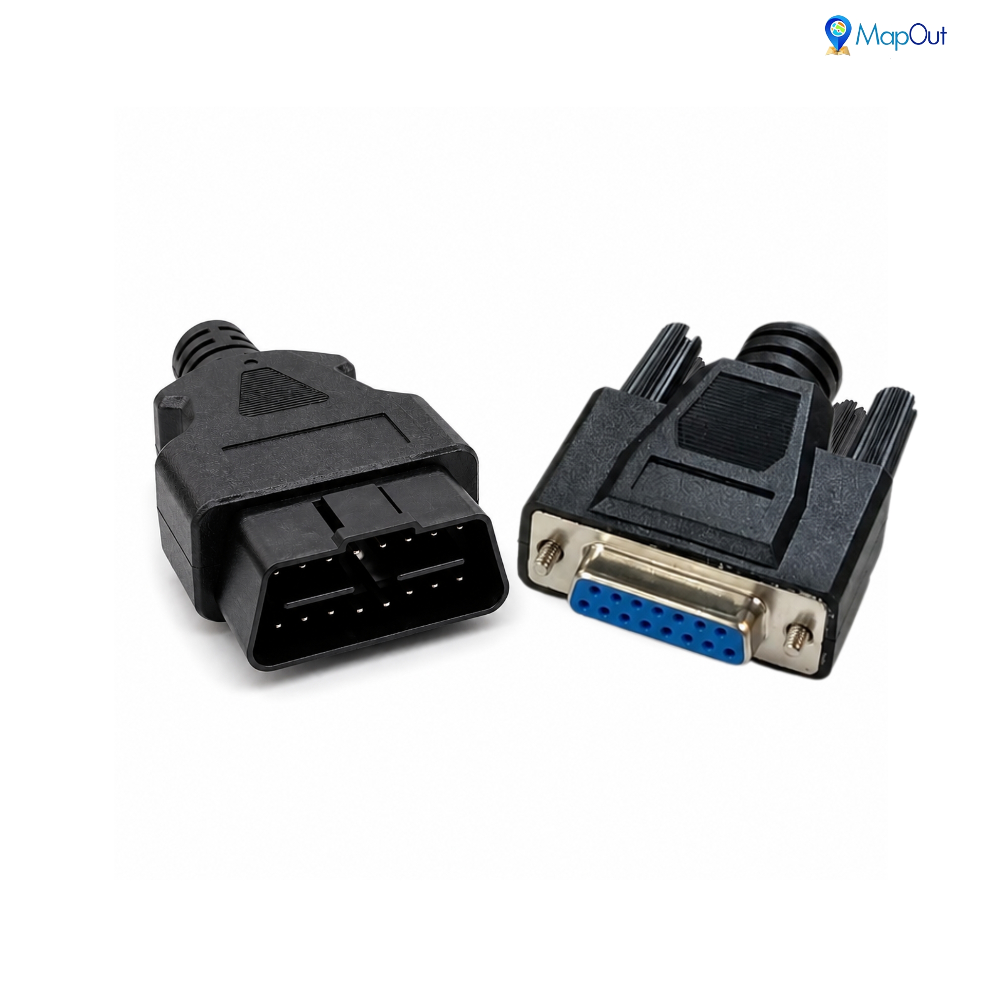 SMPL002 Ashok Leyland OBD-ll 16 Pin Male to DB-15 Female BS4 Scantool Diagnostic Both Side Moulded Cable for Trucks & Buses - Image 2
