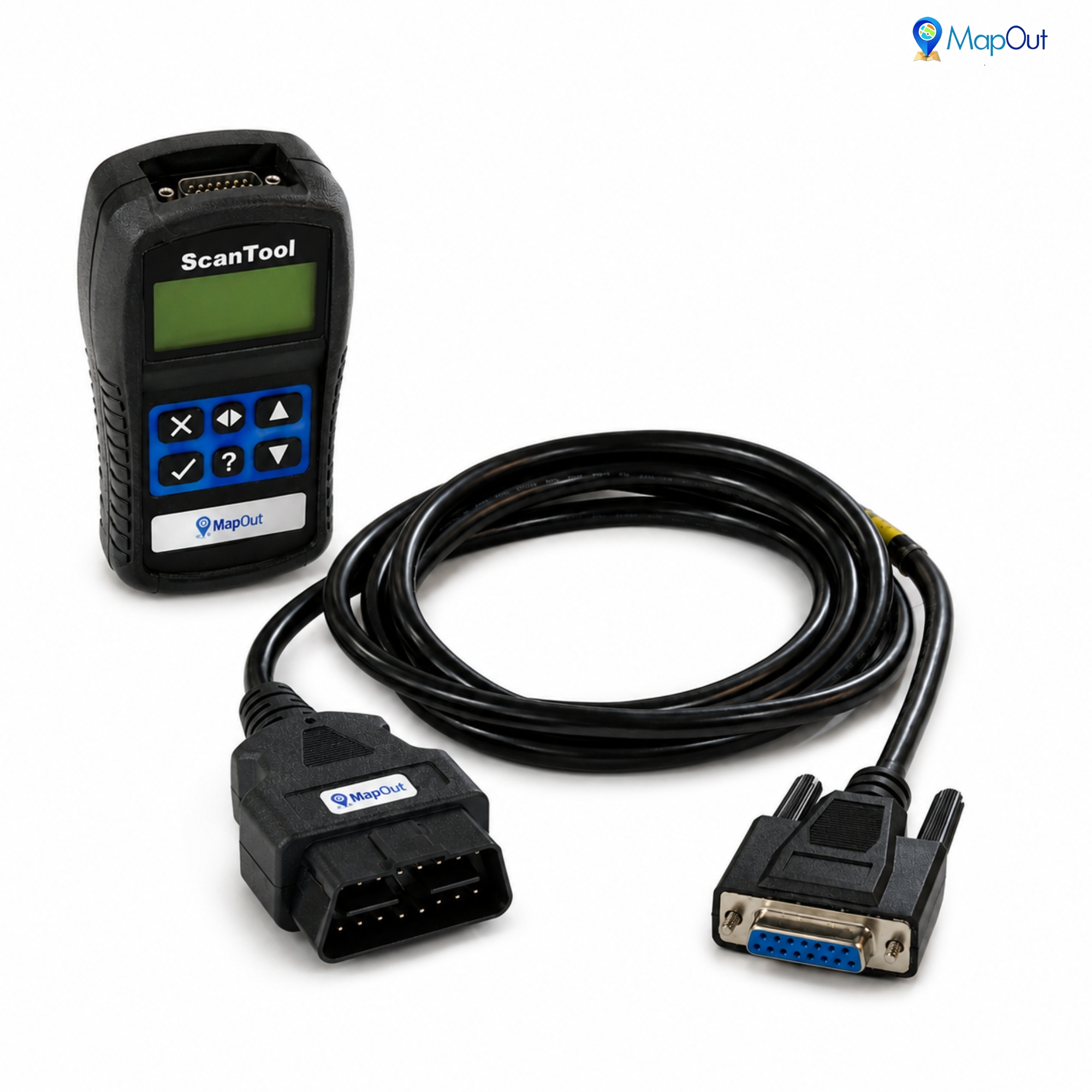 SMPL002 Ashok Leyland OBD-ll 16 Pin Male to DB-15 Female BS4 Scantool Diagnostic Both Side Moulded Cable for Trucks & Buses - Image 3