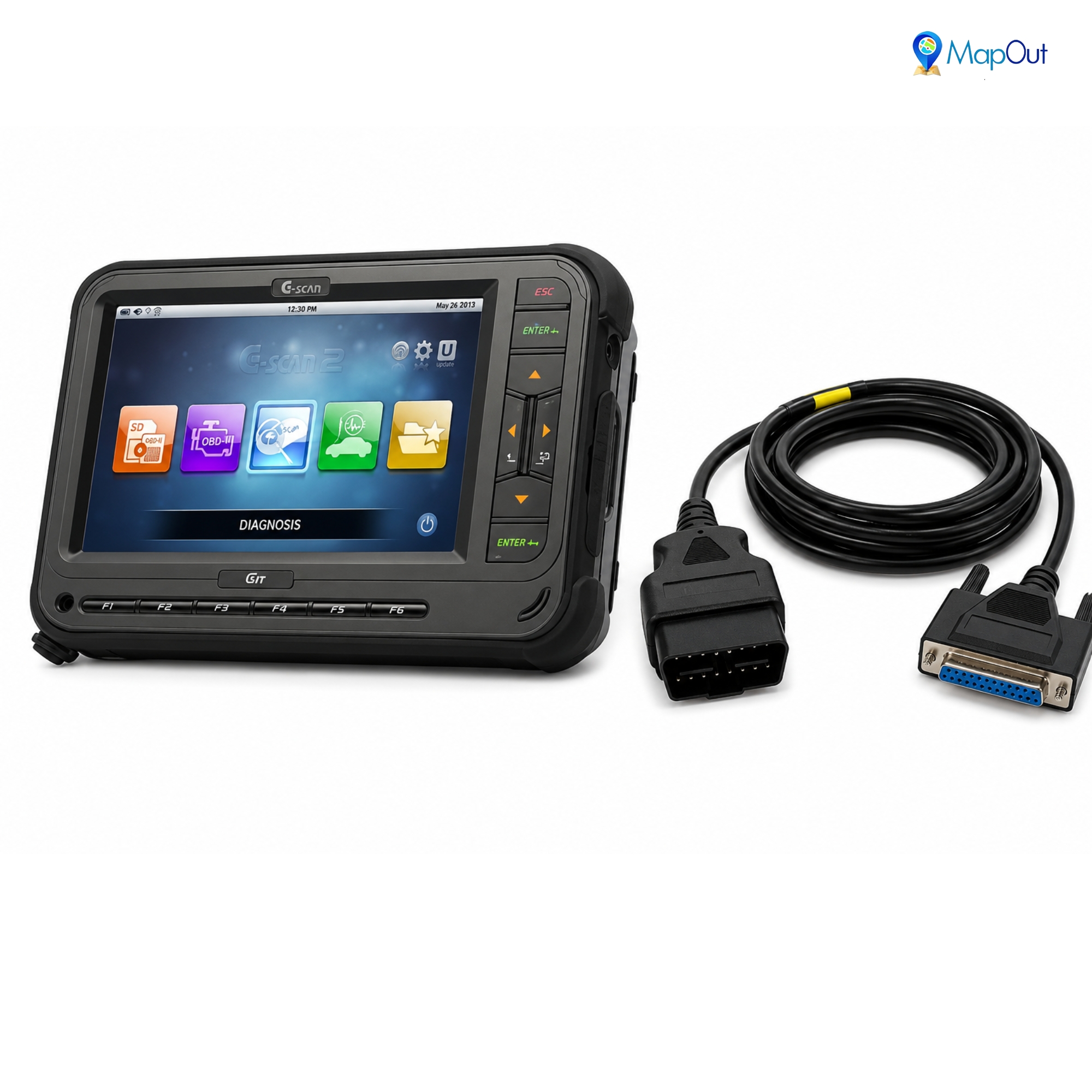 SMPL014 OBD-ll 16 Pin Male to DB-25 Female Diagnostic Moulded Cable for GScan ll Tool - Image 3