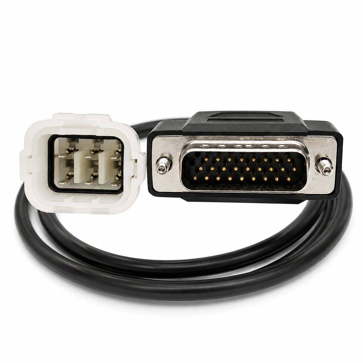 SMPL115 Royal Enfield 6 Pin Male to DB26 Pin Male Diagnostic Cable for NACS-II DOL Tool | BS6 & BS7 Models - Image 3