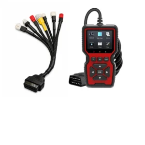 SMPL138 V519 OBD-ll Diagnostic Scanner with Multi Coupler 7 in 1 OBD-ll Base for BS6 / BS7 Scanning Cable for all Royal Enfield, Jawa and Yezdi