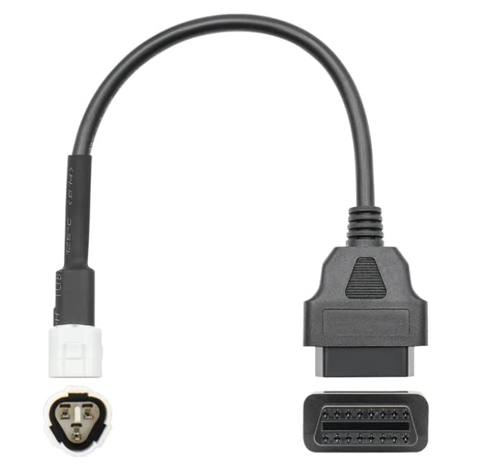 SMPL112 OBD-ll 16 Pin Female to 3 Pin Male Yamaha Bike Scanning Cable for OBD-ll Scanner V519, V311, V317