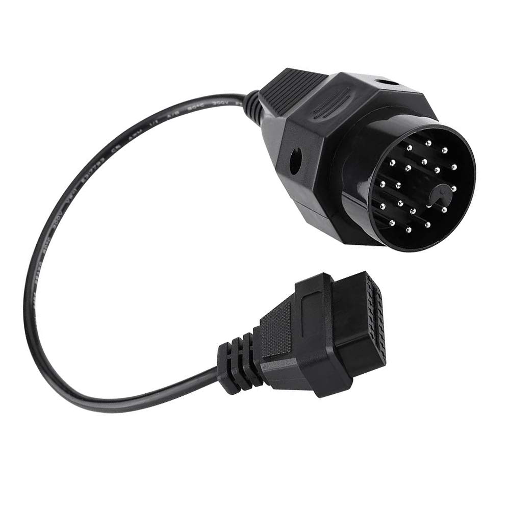 SMPL038 Corded Electric OBD-ll 16 Pin Female to 20 Pin Male Diagnostic Adapter Cable for BMW Black, Universal Fit