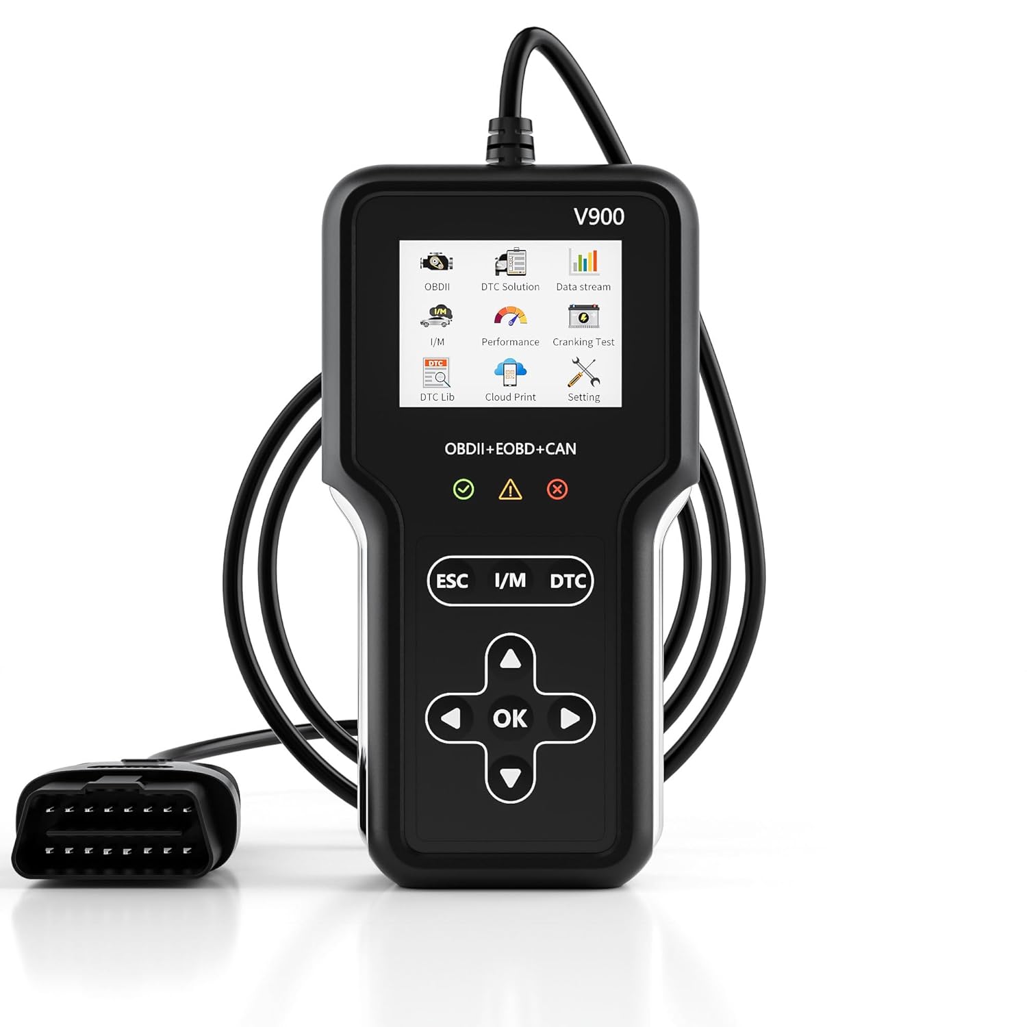 SMPL058 OBD-ll / EOBD 16 Pin Male V900 Car Engine and Transmission Diagnostic Scanner / Tool