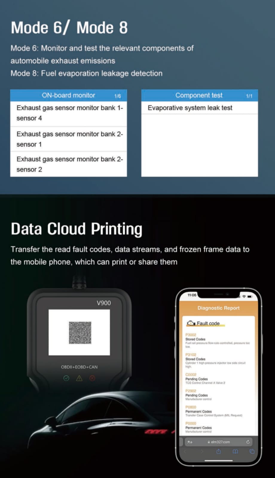 FAULT CODE READ AND ERASE SCANNER - 6