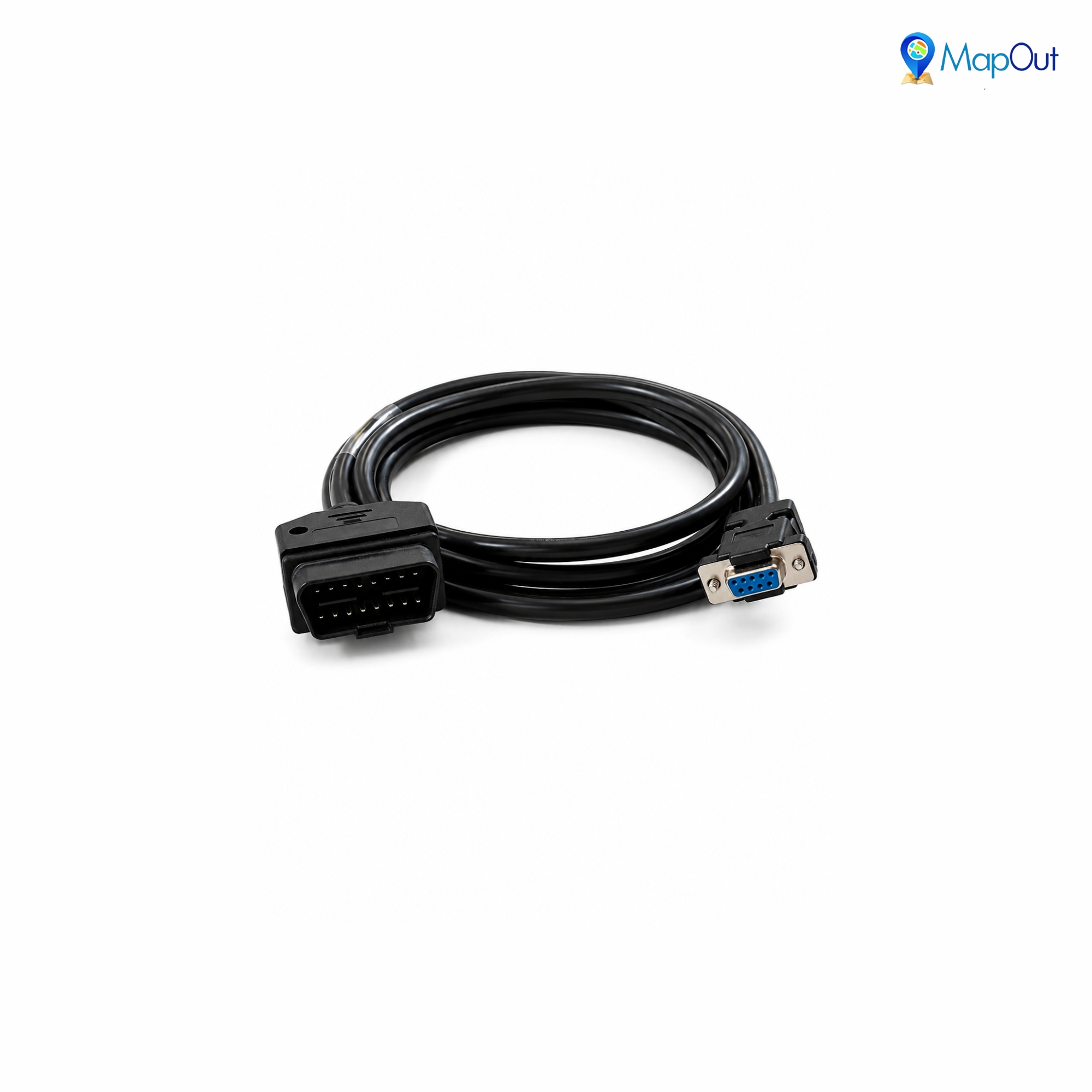 SMPL023 Mahindra (WABCO) OBD-ll 16 Pin Male to DB-9 Female Diagnostic Cable for BS4 / BS6 Heavy ABS Trucks